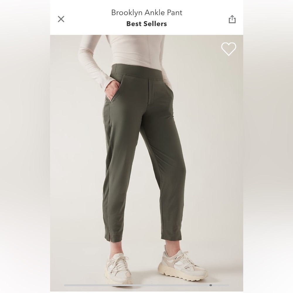 Brooklyn Ankle Pant in Mountain Olive
